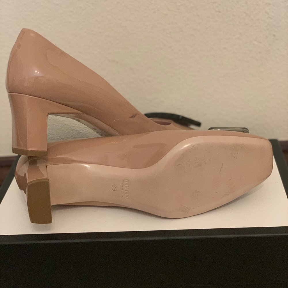 Miu Miu Block Heels Size 39 - image 4